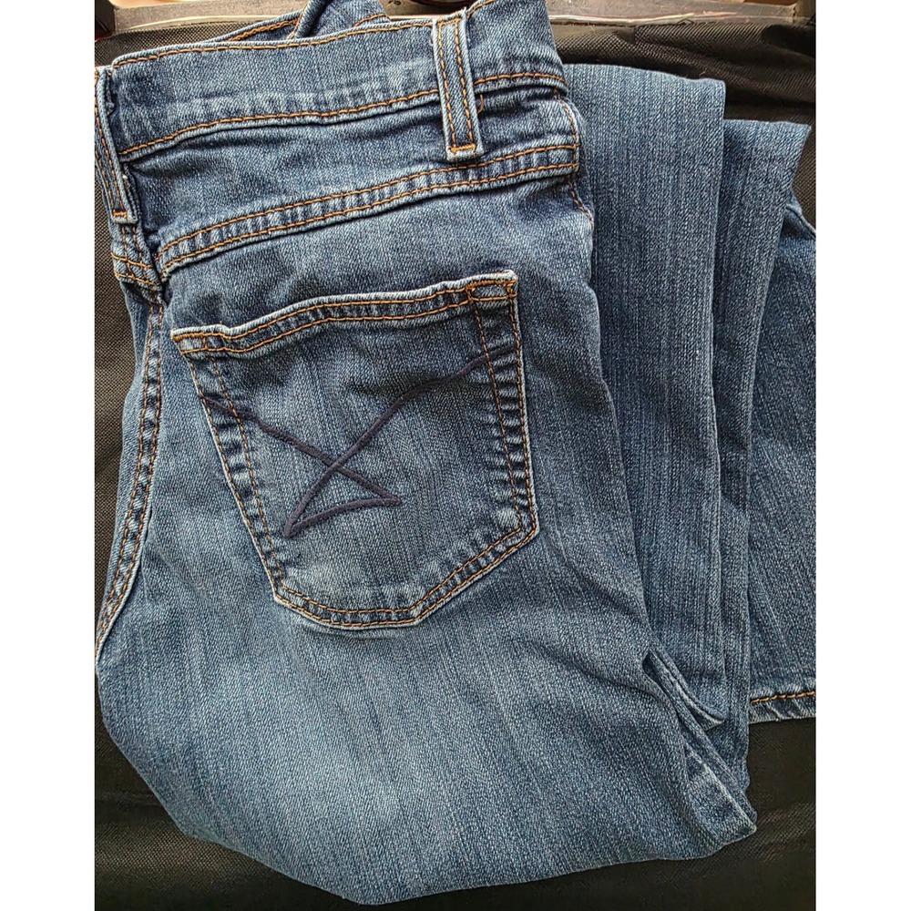 Cinch Relaxed Fit Jeans Womens 27/3 S Blue Medium Wash Stretch Denim MJ80152071